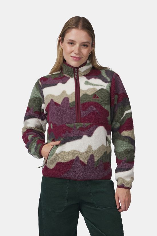 Ayacucho Hemlock Fleecetrui Dames Bordeaux / Maroon/Patterned