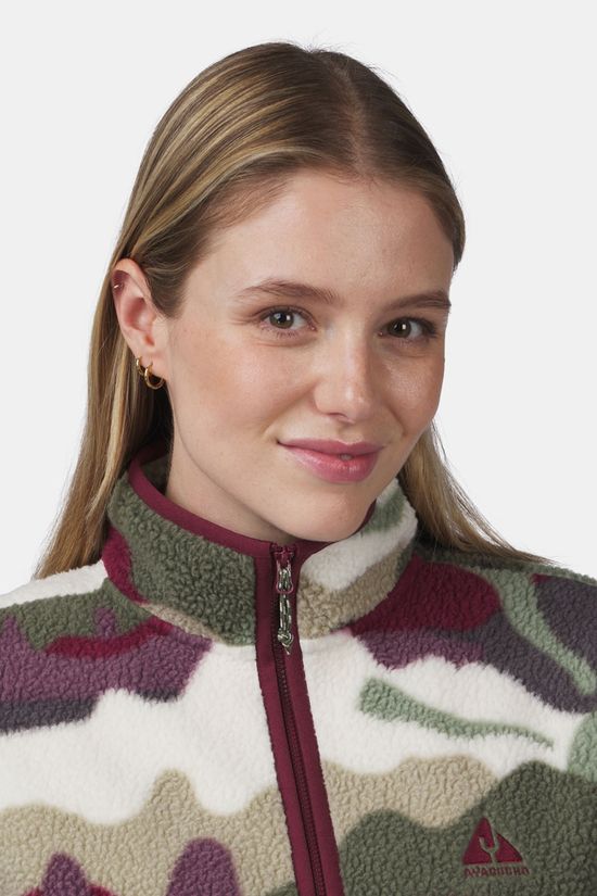 Ayacucho Hemlock Fleecetrui Dames Bordeaux / Maroon/Patterned