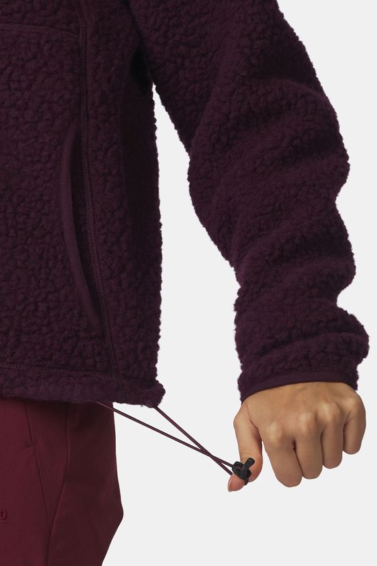 Ayacucho Grasmere Wool FZ Fleecevest Dames Egg Plant