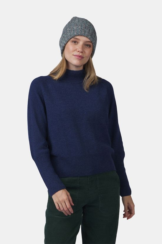 Ayacucho Linnet Modern Wollen Trui Dames Navy Blue