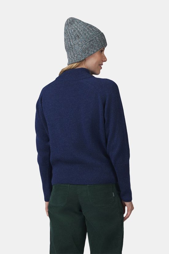 Ayacucho Linnet Modern Wollen Trui Dames Navy Blue