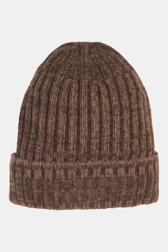 Ayacucho Adventure Ribbed Beanie Muts dark brown