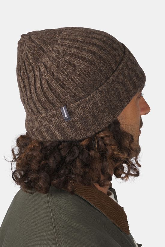 Ayacucho Adventure Ribbed Beanie Muts dark brown