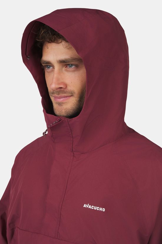 Ayacucho Adventure Poncho II dark red