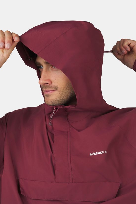Ayacucho Adventure Poncho II dark red