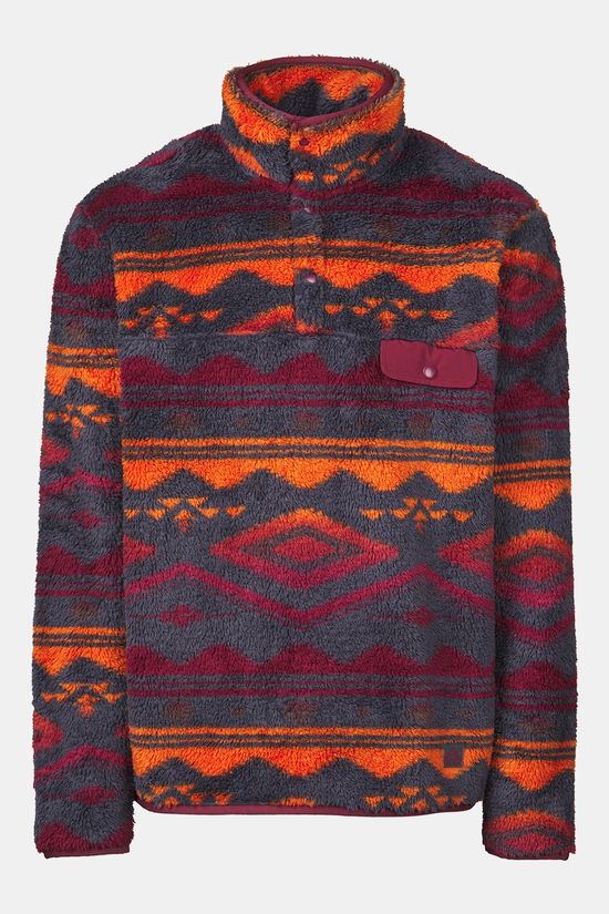 Ayacucho Colorado High Loft Snap Fleecetrui brown/dark red