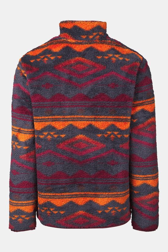 Ayacucho Colorado High Loft Snap Fleecetrui brown/dark red