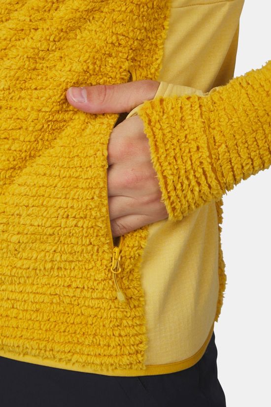 Ayacucho Mountain Technical Highloft Hoody Fleecevest Mustard