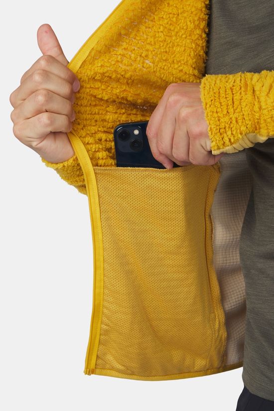 Ayacucho Mountain Technical Highloft Hoody Fleecevest Mustard