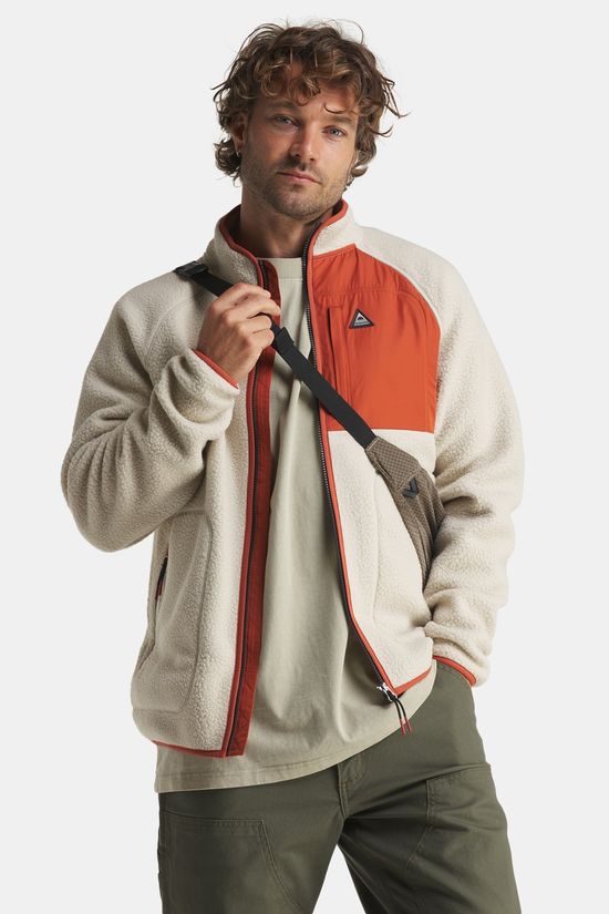 Passenger Offgrid Full Zip Fleecevest Heren Ecru