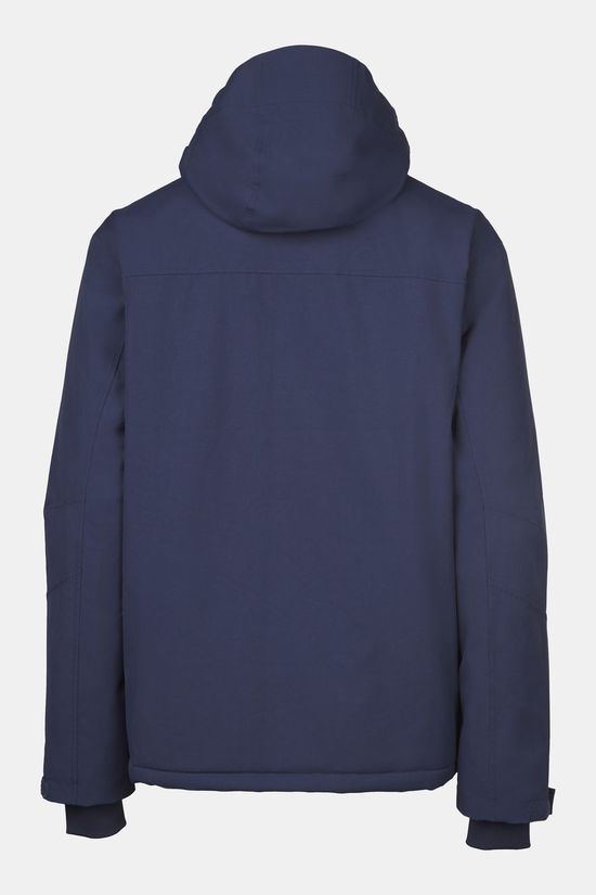 Ayacucho Drake Gevoerde Winterjas Navy Blue