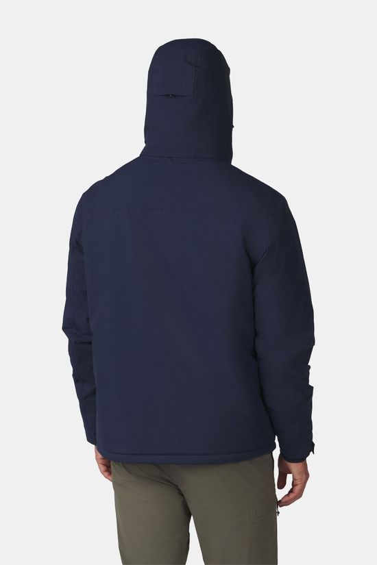 Ayacucho Drake Gevoerde Winterjas Navy Blue