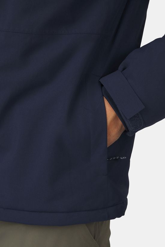 Ayacucho Drake Gevoerde Winterjas Navy Blue