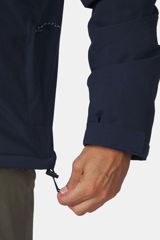 Ayacucho Drake Gevoerde Winterjas Navy Blue