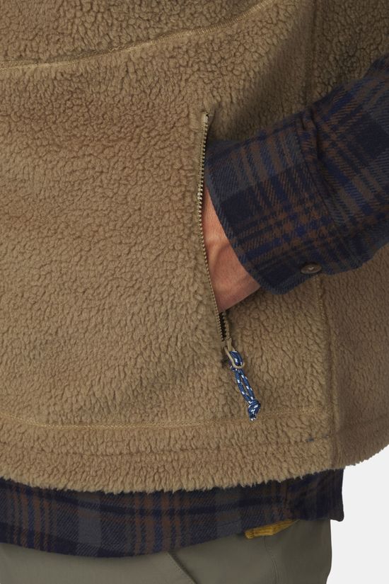 Ayacucho Blackhorn Fleece Bodywarmer Heren Light Brown/Navy Blue