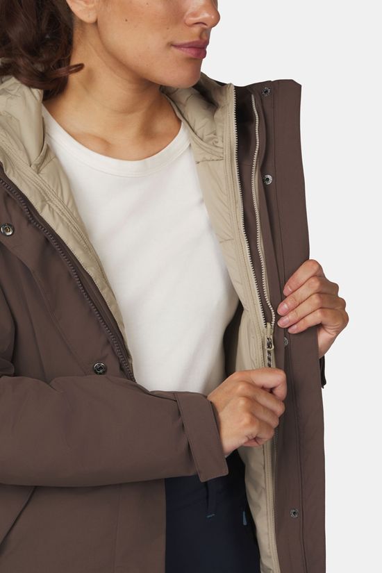 Ayacucho Willow 3-In-1 Jas Dames Dark Brown/Beige