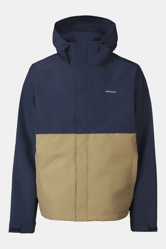 Ayacucho Adventure II Hardshell Jas Navy Blue/Light Brown