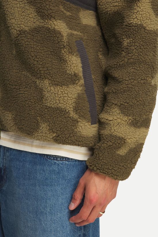 KAVU Wayside Sherpa Fleecevest dark khaki/mid khaki