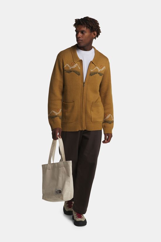 KAVU Jeffery Gebreid Vest Heren dark yellow