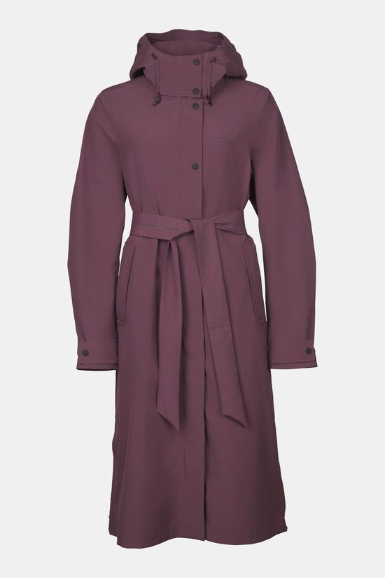 Ayacucho Canopy Trench Coat Regenparka Dames Egg Plant