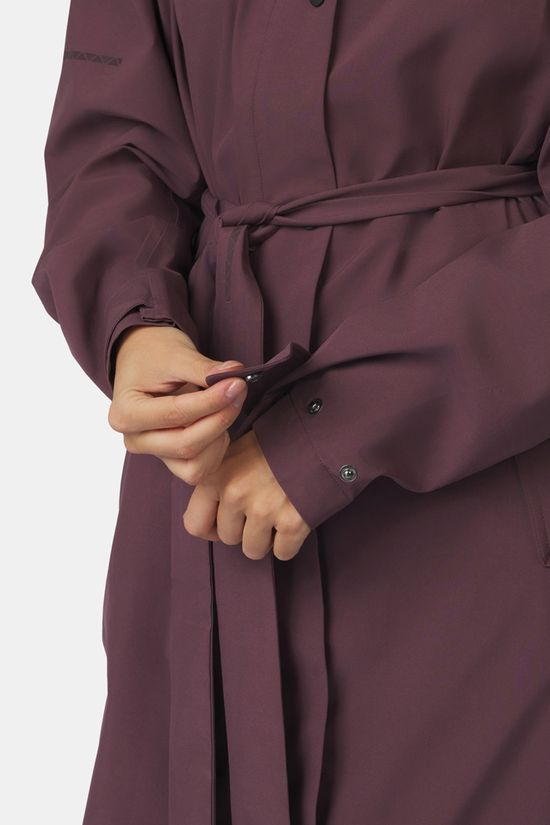 Ayacucho Canopy Trench Coat Regenparka Dames Egg Plant