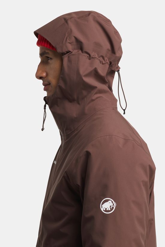 Mammut Linard Guide 3-in-1 Hardshell Regenjas Dark Brown/Beige