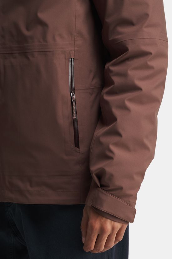Mammut Linard Guide 3-in-1 Hardshell Regenjas Dark Brown/Beige