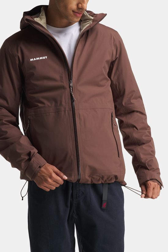 Mammut Linard Guide 3-in-1 Hardshell Regenjas Dark Brown/Beige