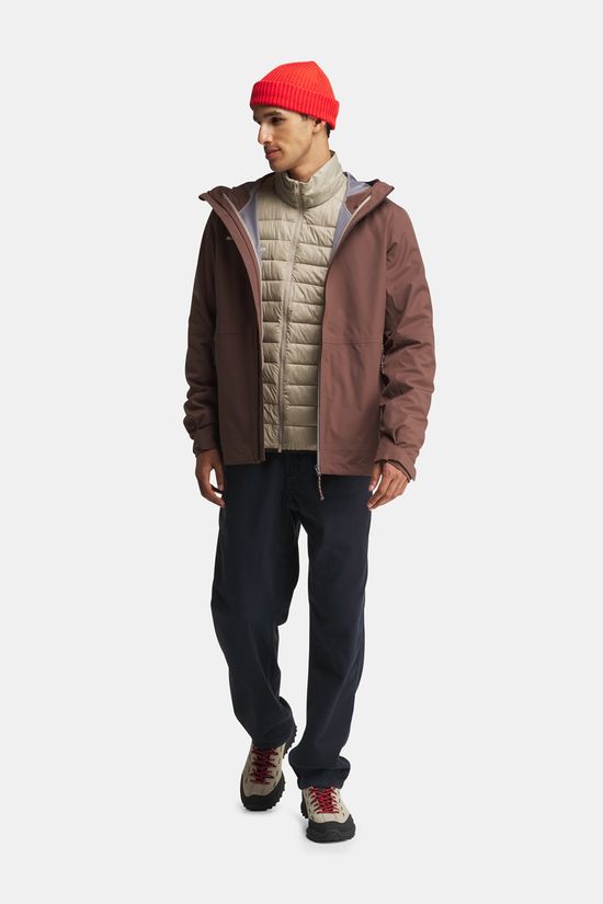 Mammut Linard Guide 3-in-1 Hardshell Regenjas Dark Brown/Beige