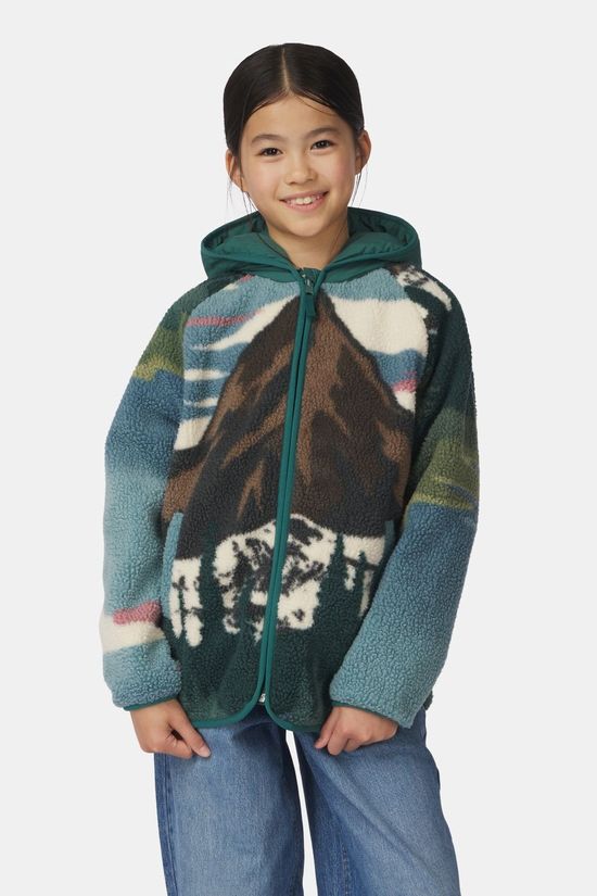Ayacucho Oeliz Omkeerbare Fleece Jas Kind Green/Patterned