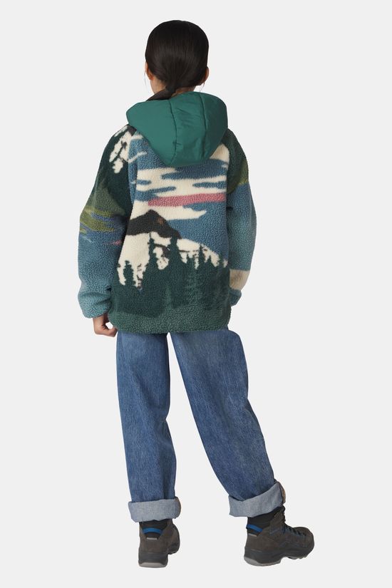 Ayacucho Oeliz Omkeerbare Fleece Jas Kind Green/Patterned
