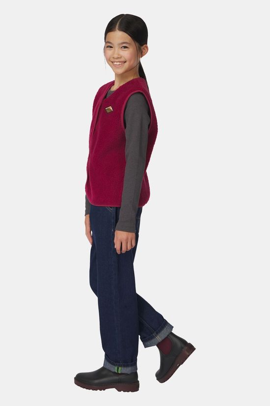 Ayacucho Fleece Oma Pe Bodyarmer Kind dark red