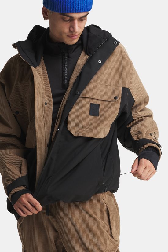 Protest PRTdalwood Ski-Jas Sand Brown/Black