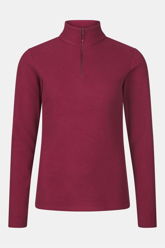 Ayacucho Breona Micro Fleece 1/4 Zip W Fleecetrui Dames Rood