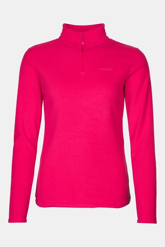 Ayacucho Breona Micro Fleece 1/4 Zip W Fleecetrui Dames Roze