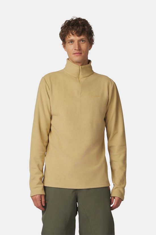Ayacucho Breona Micro Fleece 1/4 Zip Fleecetrui Heren Bruin