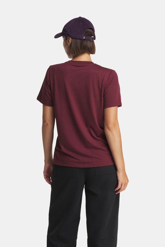 Buitenmens Buitenmens Denimcel T-Shirt Dames Egg Plant