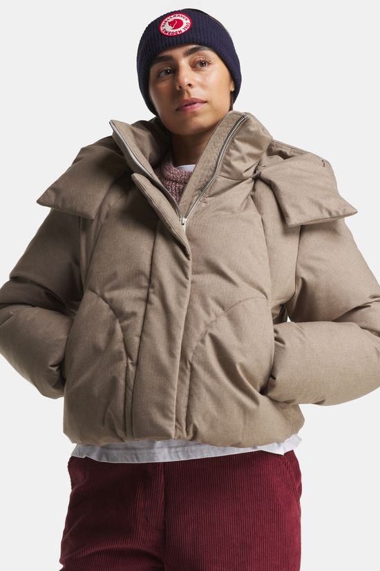 Elvine Annabelle Gevoerde Jas Dames Beige