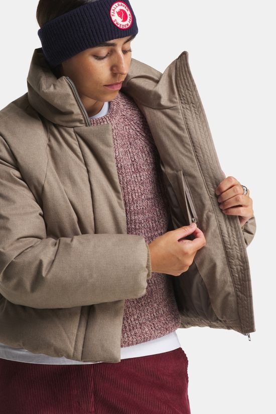Elvine Annabelle Gevoerde Jas Dames Beige