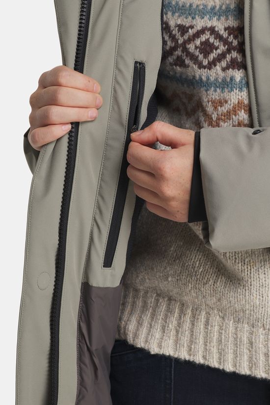 Krakatau Wear Cassini Gewatteerde Parka Dames light grey