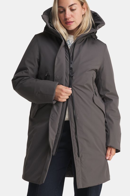 Krakatau Wear Mercury Technical Fabric Parka Dames dark grey