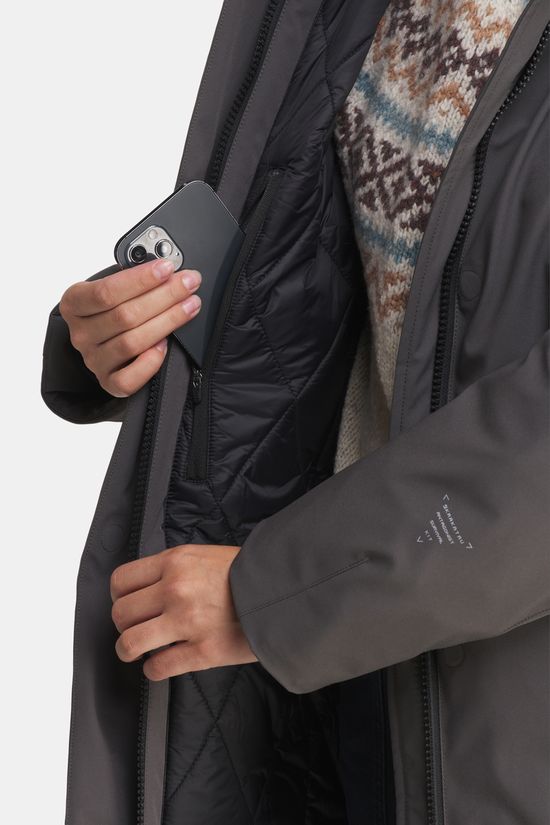 Krakatau Wear Mercury Technical Fabric Parka Dames dark grey