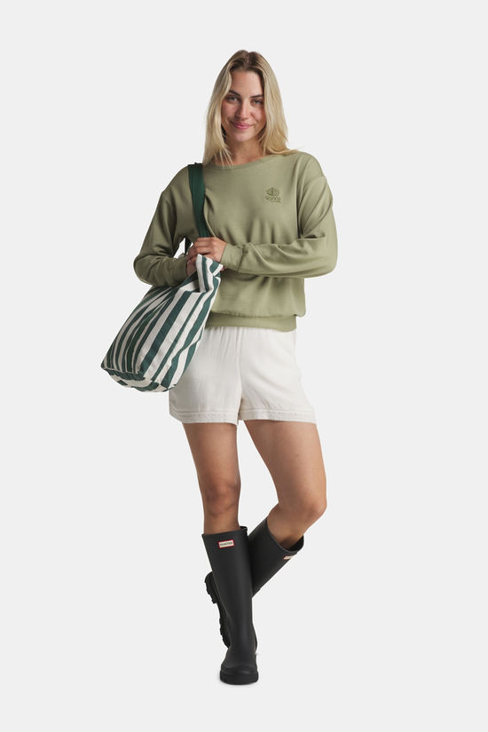 Roxy Surfing By Moonlight Trui Dames light khaki