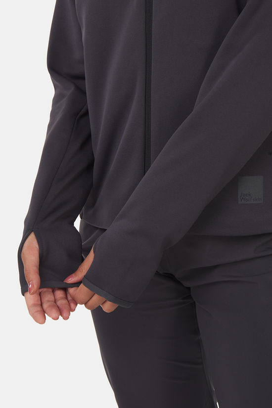 Jack Wolfskin Bike Commute Fleevest Dames Dark Grey/-