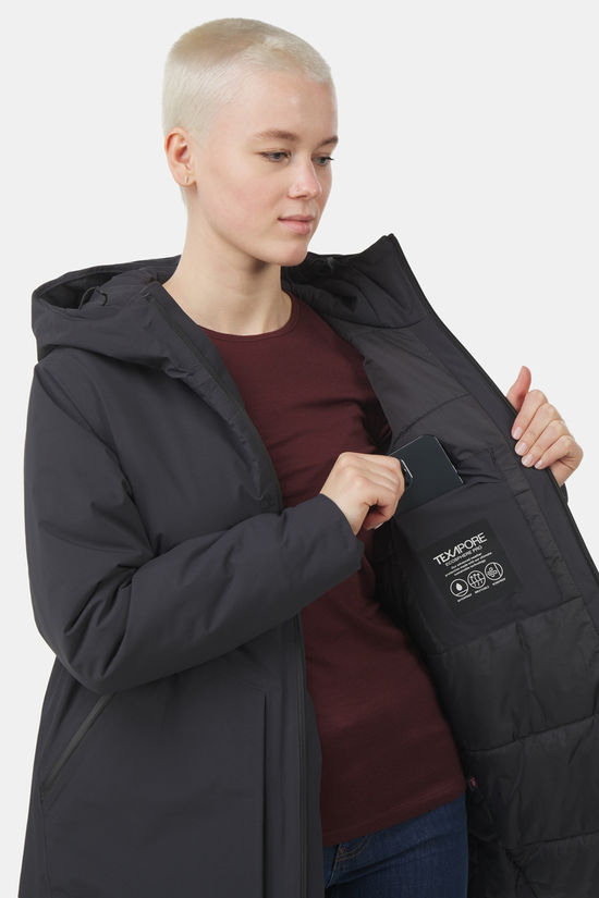 Jack Wolfskin Luisenplatz Winterjas Dames dark grey
