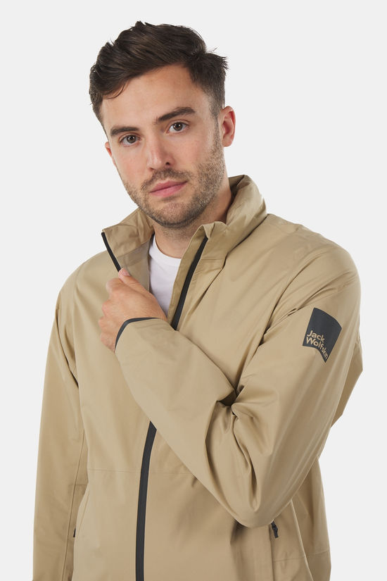 Jack Wolfskin Bike Commute 2.5L Hardshell Jas Sand Brown