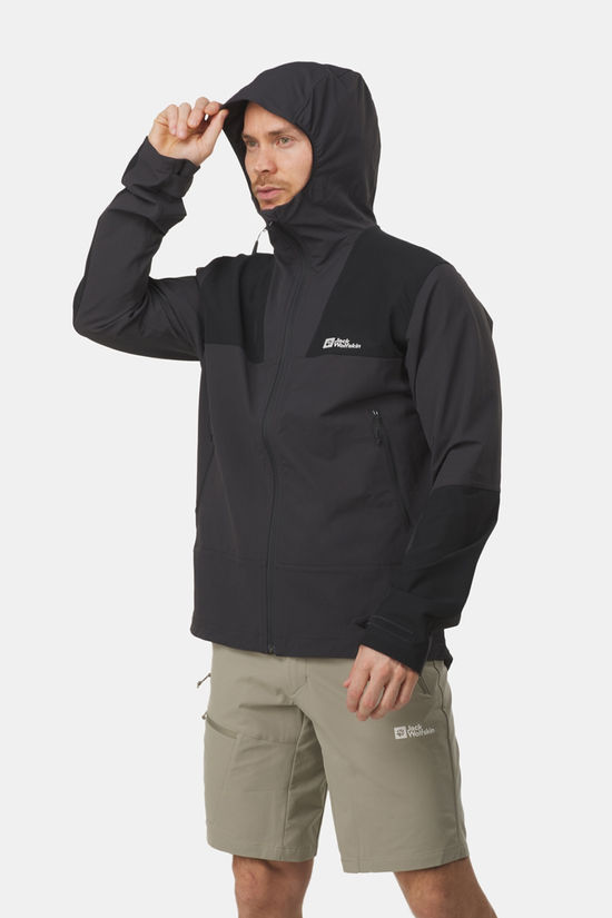 Jack Wolfskin Andur Jkt M Softshell Jas dark grey
