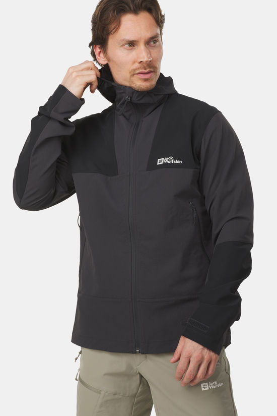 Jack Wolfskin Andur Jkt M Softshell Jas dark grey