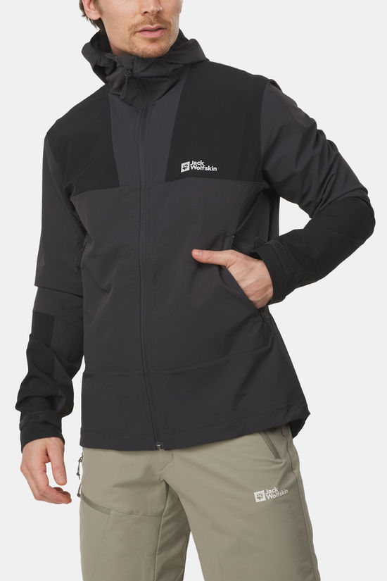 Jack Wolfskin Andur Jkt M Softshell Jas dark grey