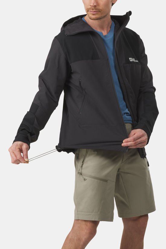 Jack Wolfskin Andur Jkt M Softshell Jas dark grey